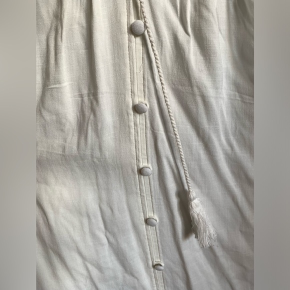 NWT TORRID Slub Crochet Detail Tie-Front White Plus Size Woman’s Top Shirt 2X - Picture 10 of 12